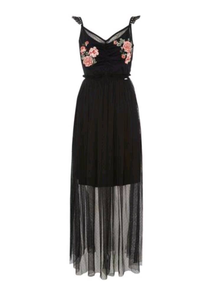 guess black maxi dress